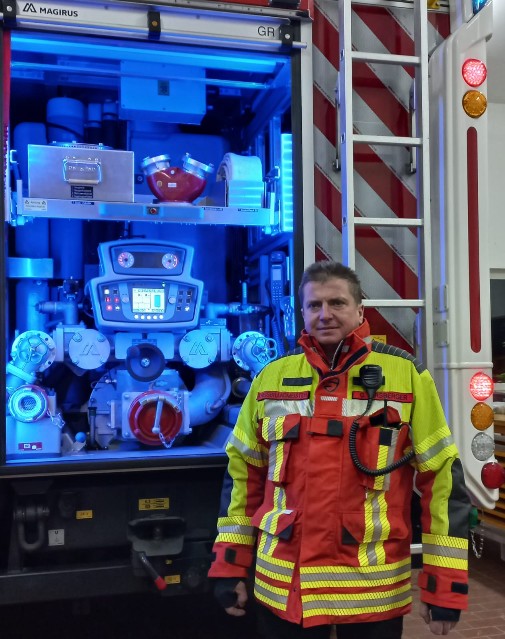 Feuerwehr Oberrimbach Komandant Georg Nirsberger Feuerwehr Oberrimbach Komandant Georg Nirsberger