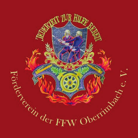 Foerderverein Feuerwehr Oberrimbach Fahne Foerderverein Feuerwehr Oberrimbach